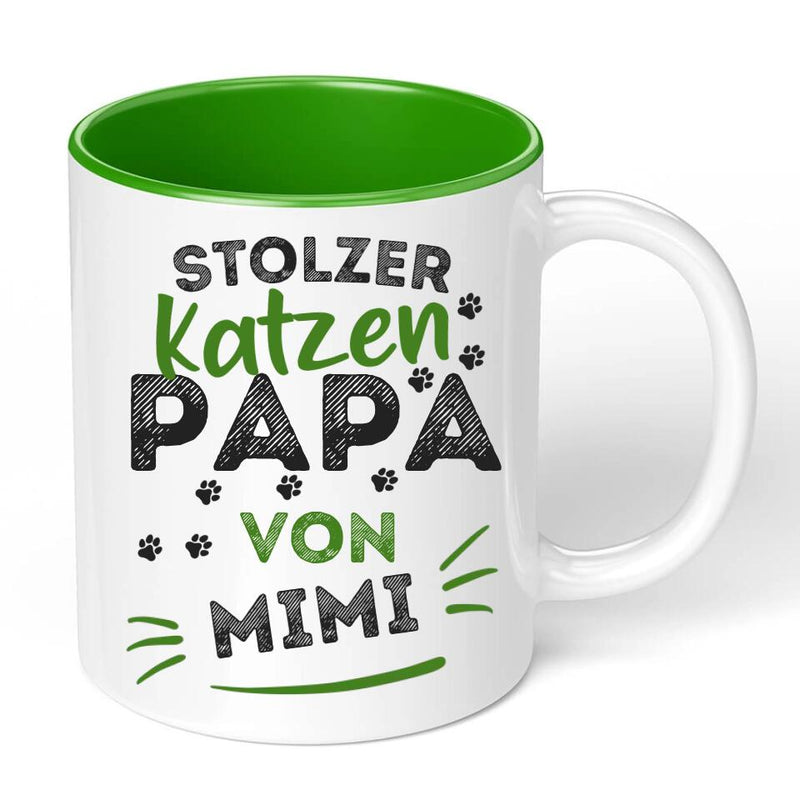 Tierisch Bedruckt Personalisierte Katzenmama Katzenpapa Tasse 330ml...