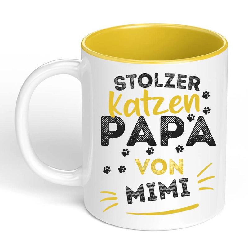 Tierisch Bedruckt Personalisierte Katzenmama Katzenpapa Tasse 330ml...