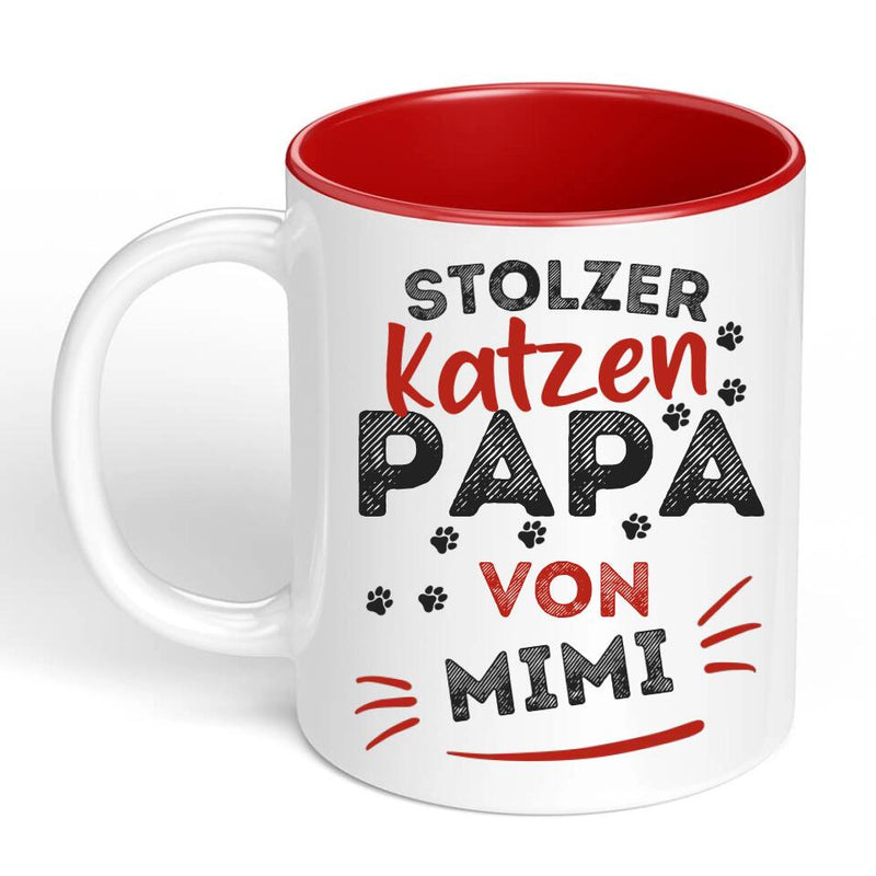 Tierisch Bedruckt Personalisierte Katzenmama Katzenpapa Tasse 330ml...